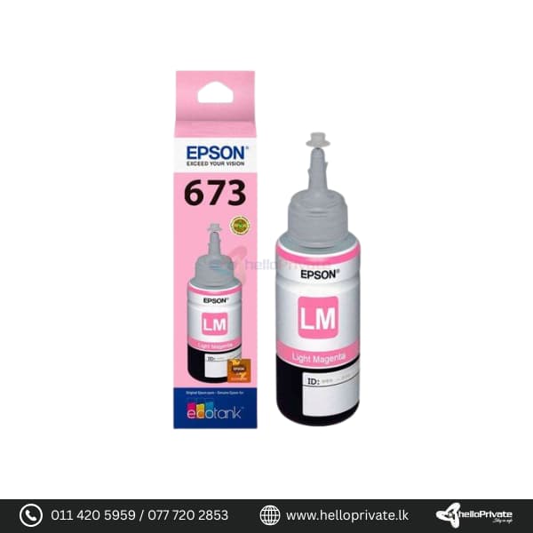 Epson 673 Light Magenta Ink Bottle