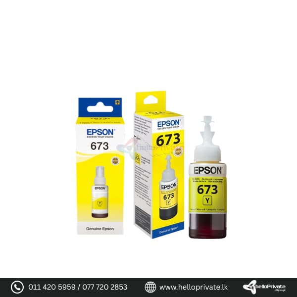 Epson 673 Yellow Ink Bottle