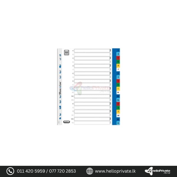 File Separator Plastic A to Z